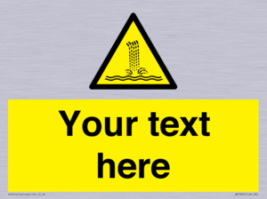 Custom warning artificial waterfall